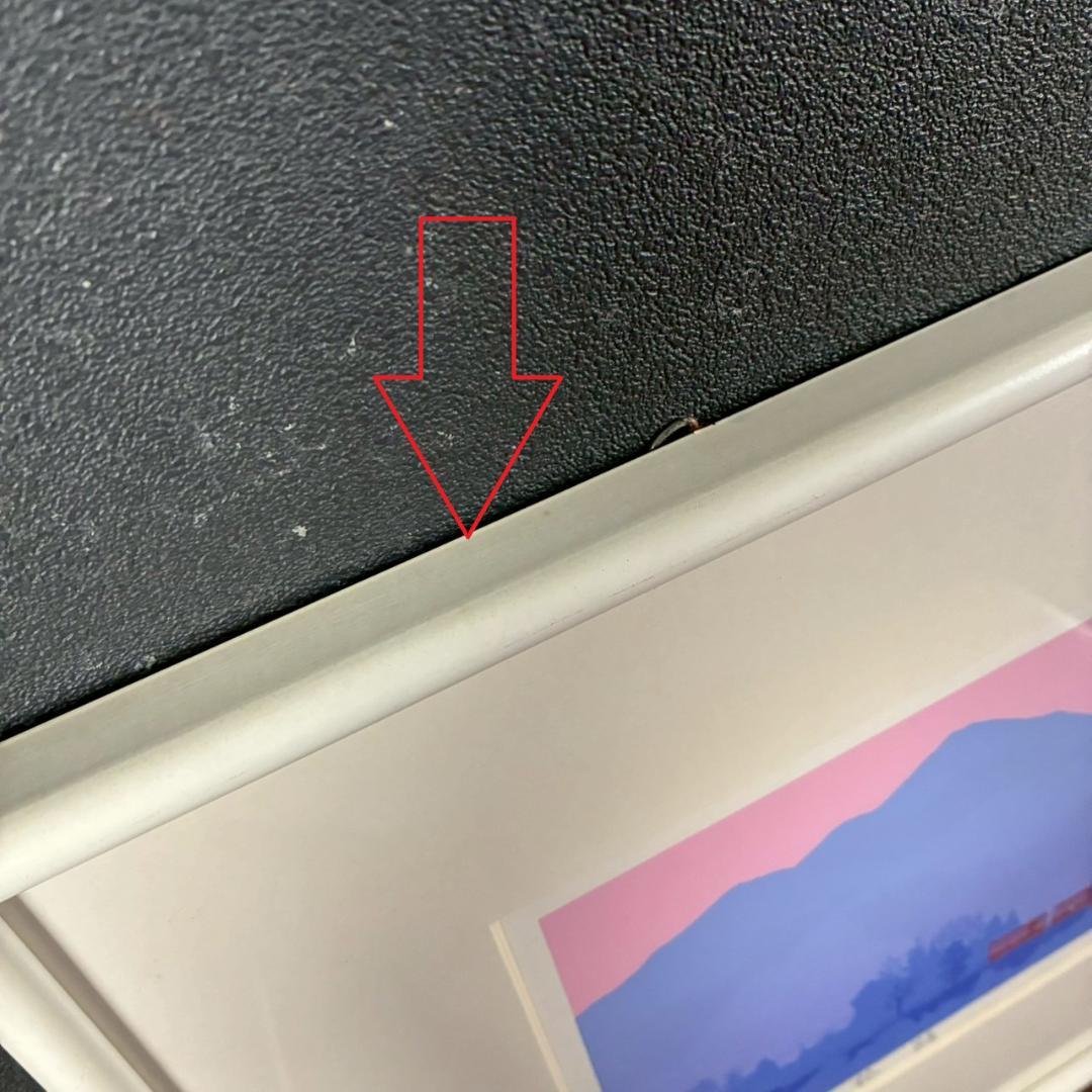 美品 吉岡浩太郎「旅路」シルクスクリーン 直筆サイン入り 額縁入り 風景画