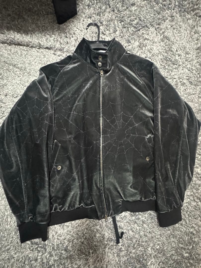 ベロアジャケット スパイダーマン supreme