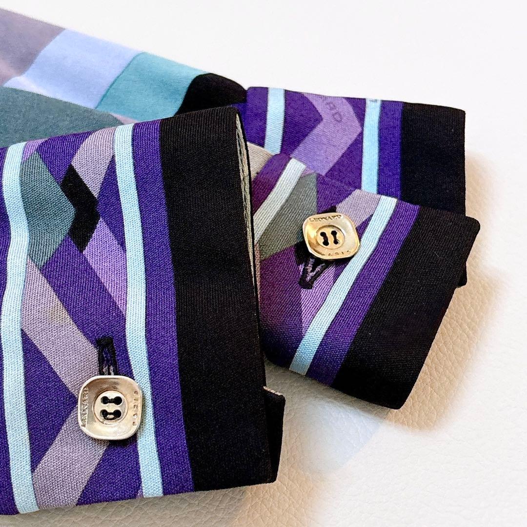 jmgdta 様 レオナールパリ シルク100% ドレープデザインワンピース