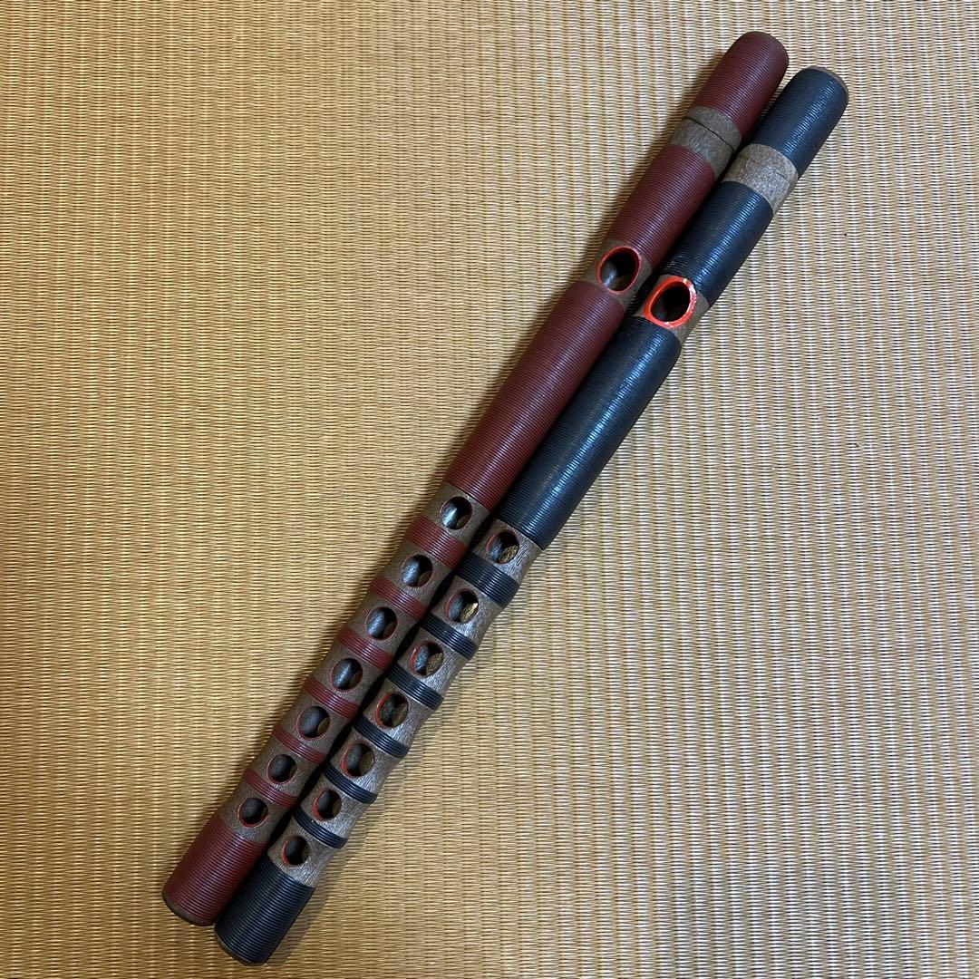 龍笛 2本セット 横笛 雅楽 和楽器 箱付き