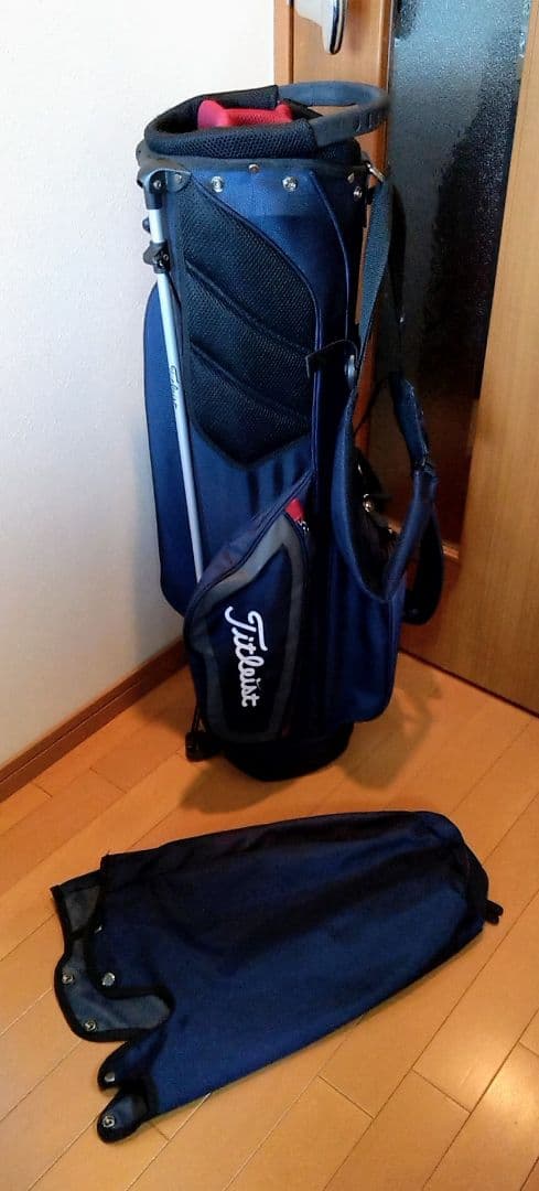 Titleist スタンドバッグ ネイビー カバー付き