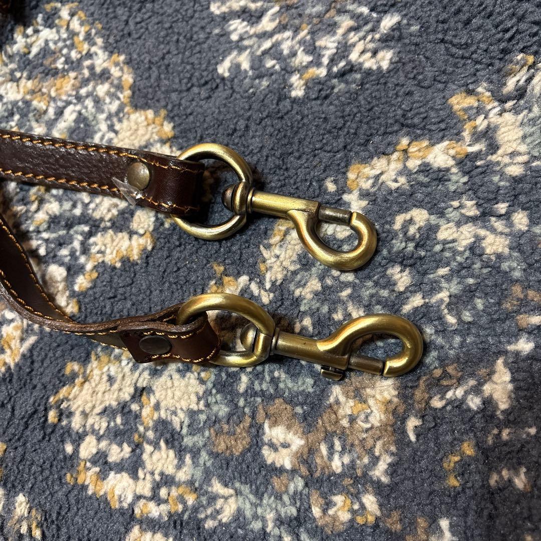 ダークブラウン レザー ボストンバッグ MADE IN ITALY