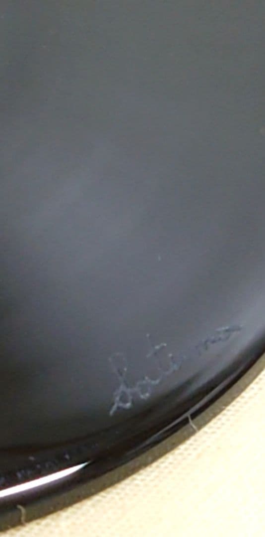 薩摩切子　薩摩びーどろ工芸　シャンパングラス　ブラック