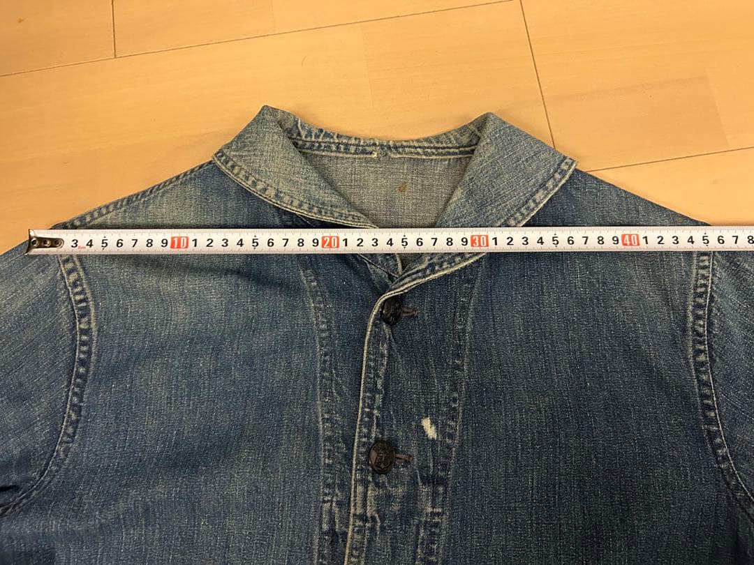 1940年代 US NAVY デニムカバーオール　40s us navy
