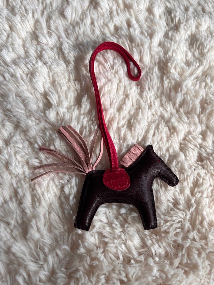 エルメス　ロデオチャーム　ロデオタッチ　ピンク