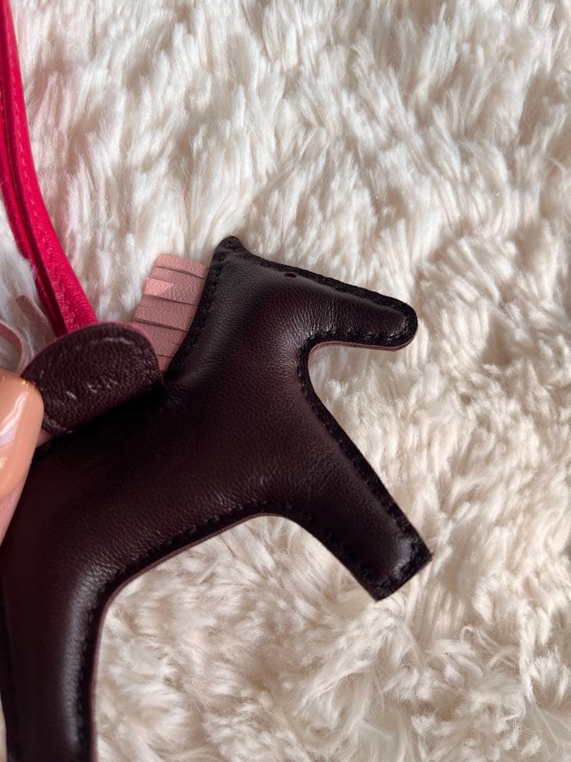 エルメス　ロデオチャーム　ロデオタッチ　ピンク