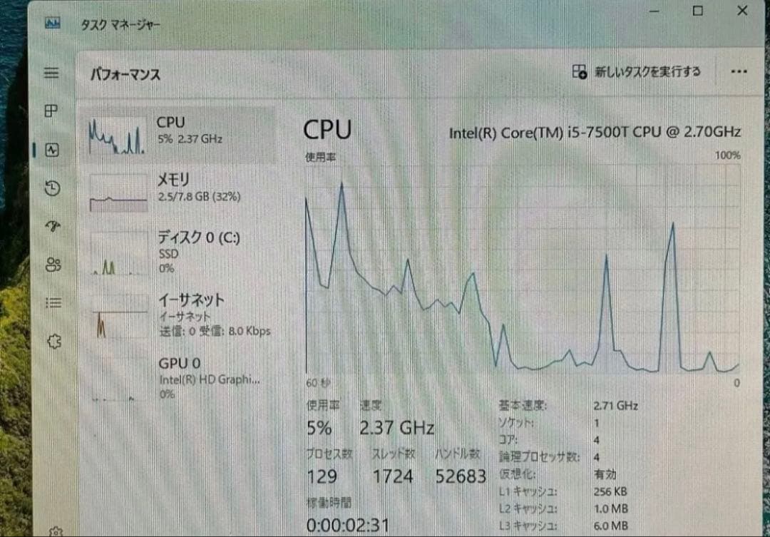 Windows11 富士通製デスクトップパソコン