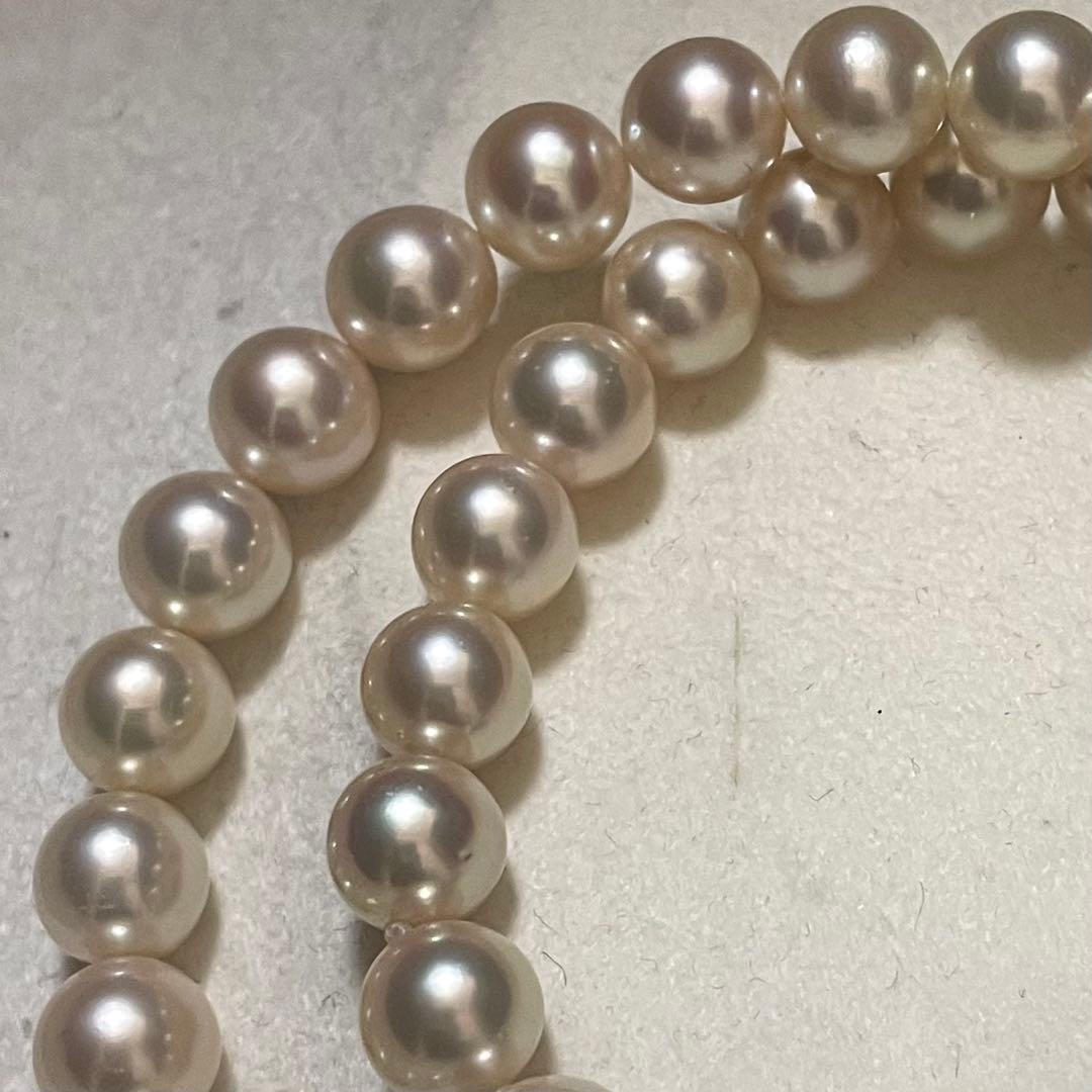 【極美品✨超大珠】 あこや真珠 ネックレス 8.0-8.5 パール 本真珠 テリ
