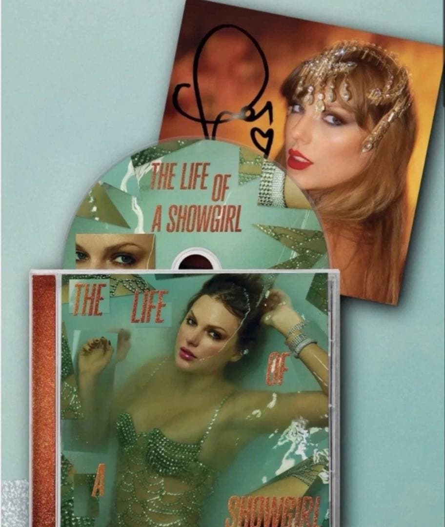 US輸入サイン入CD『THE LIFE OF A SHOWGIRL』＆ステッカー