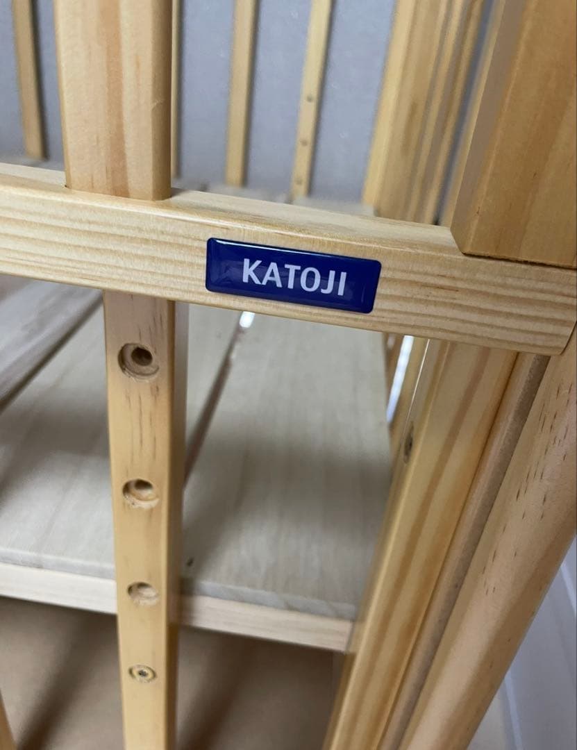 KATOJI 木製ベビーベッド 4段階調整　レギュラーサイズ