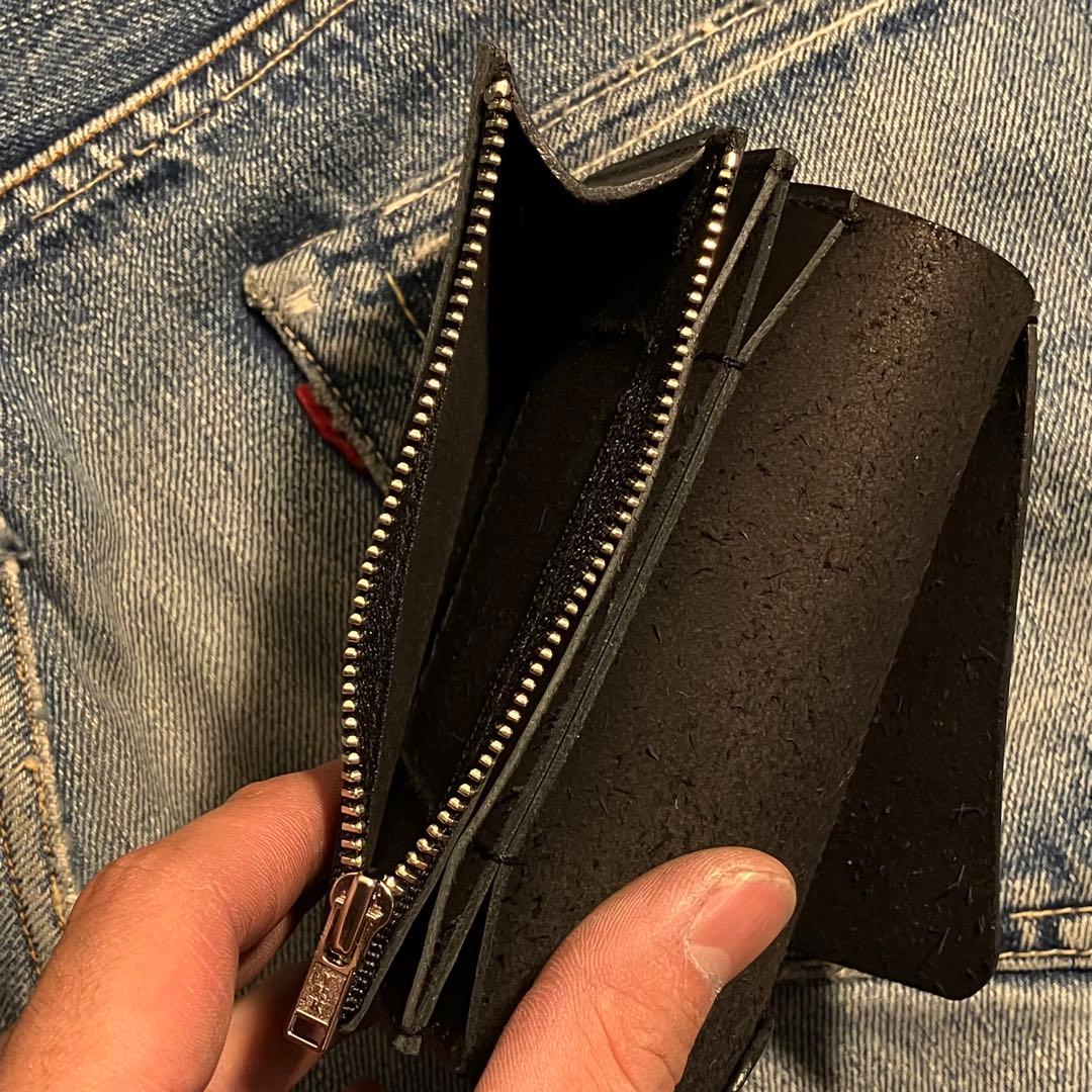 お札が折れない！ミドルトラッカーウォレット アポロコンチョ シルバー925 3層