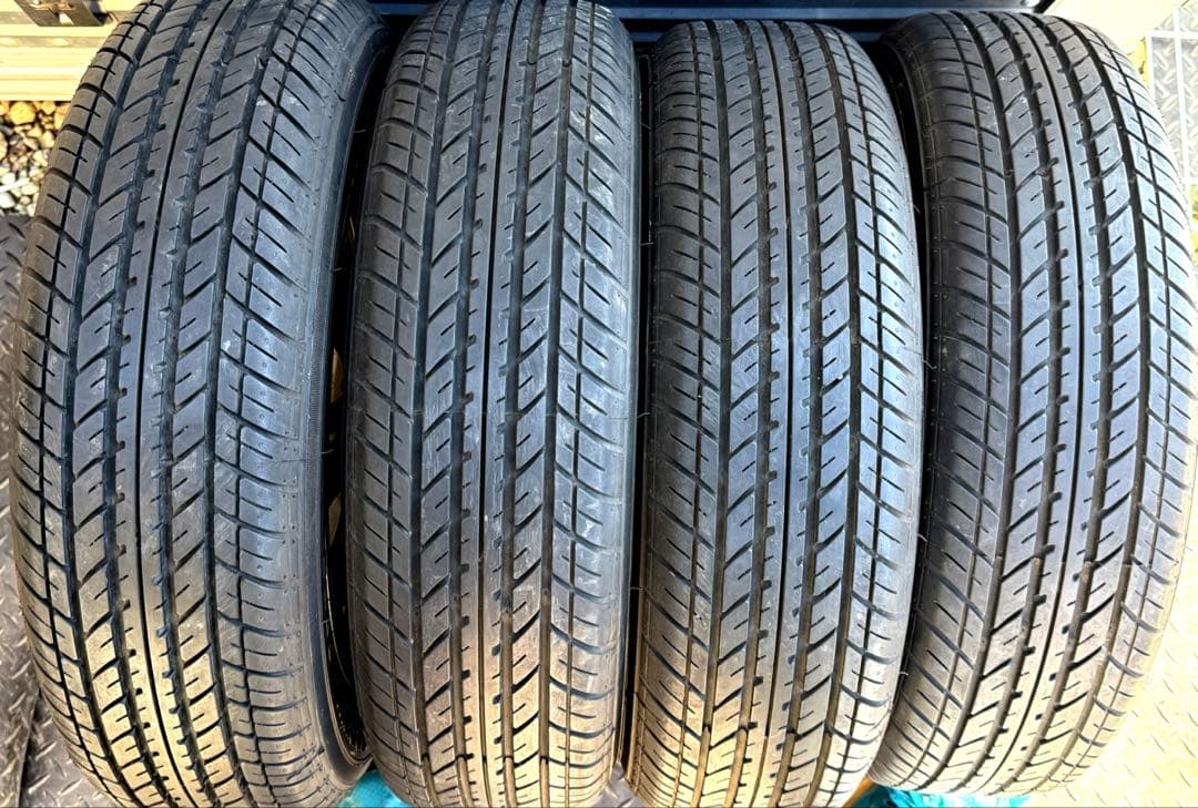 【バリ山　21年製】155\65R14 アルミ4本セット