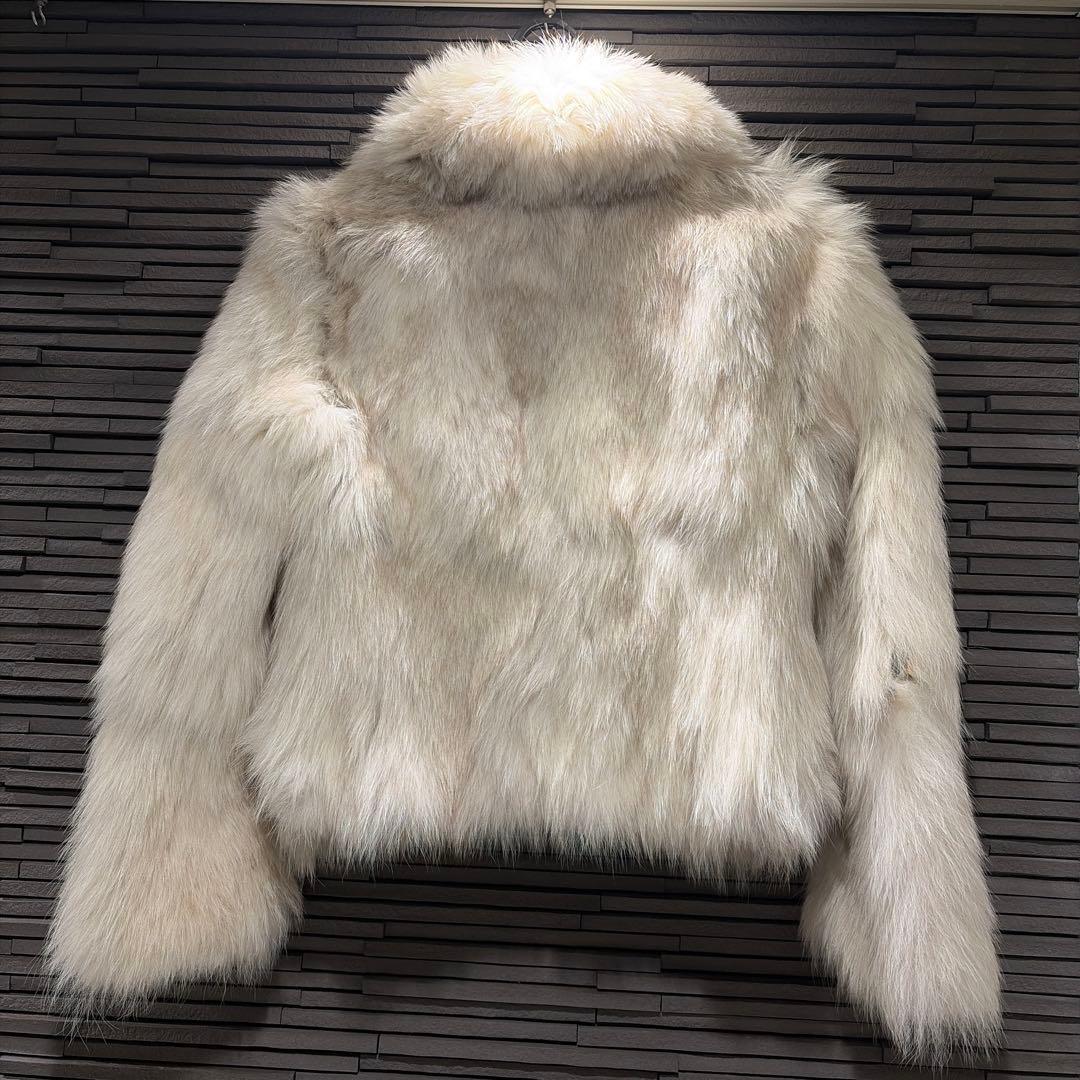 Pinky&Dianne ホワイトファーショートコート 38 ジャンク品