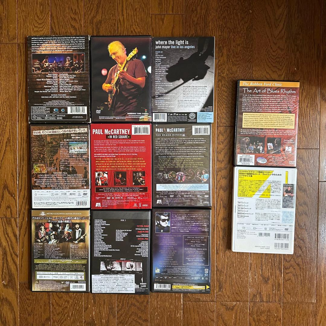 音楽ライブDVD9個 プラスおまけでギター教則DVD２個セット