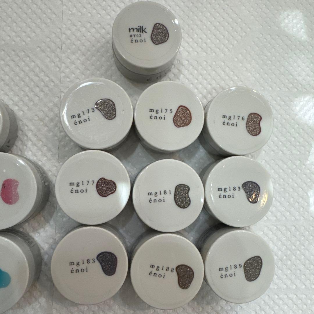 énoi ジェルネイル17色セット【フラッシュ】【マグネット】
