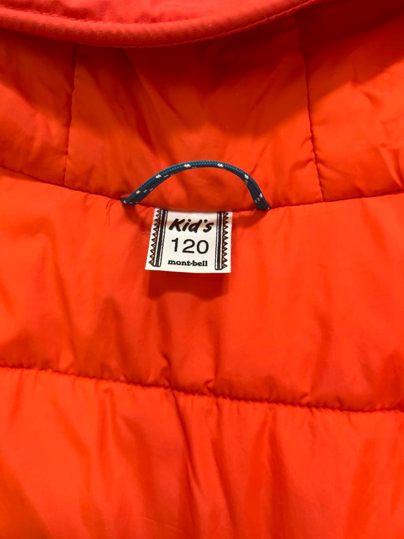 mont-bell 子供用スキーウェアセット 120サイズ 赤