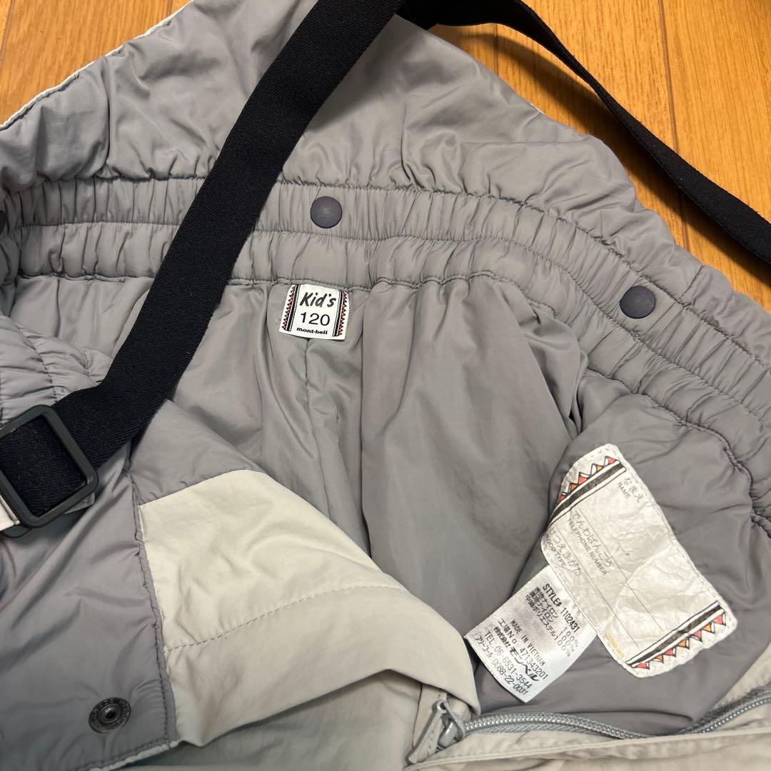 mont-bell 子供用スキーウェアセット 120サイズ 赤