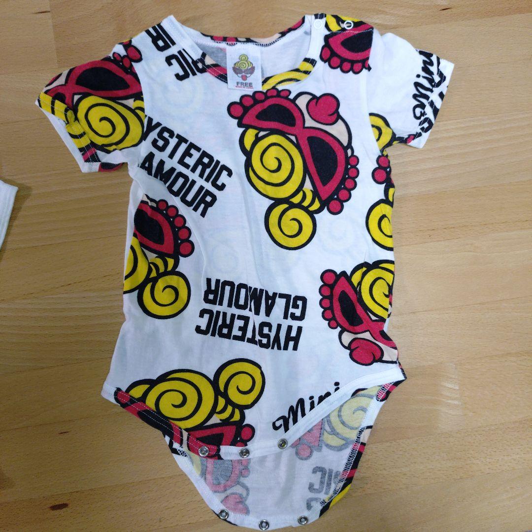 ヒステリックミニ ロンパース size70 白 ホワイト 2着セット 半袖