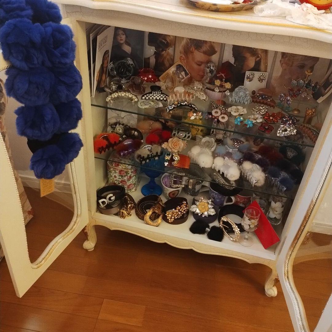 kaokao アレクサンドルドゥパリ 薔薇バレッタ＆高級レッキス薔薇ファー