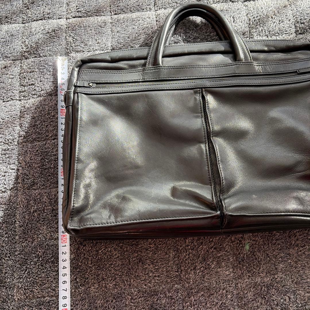 ポーター　ブラックレザービジネスバッグ