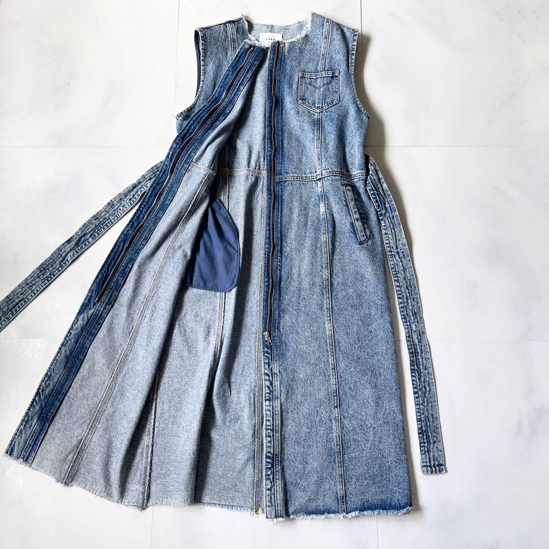新品 アメリ MANY WAY VERSATILE DENIM COAT デニム