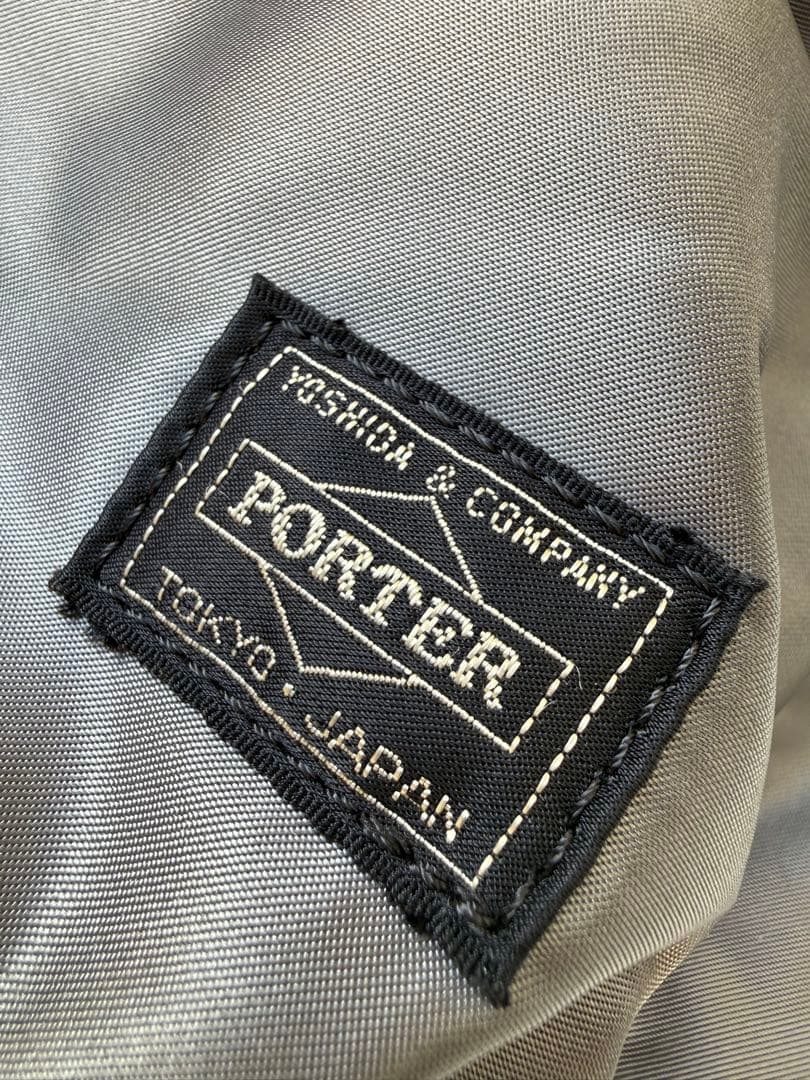 PORTER BALLON SAC L silver glay 中古