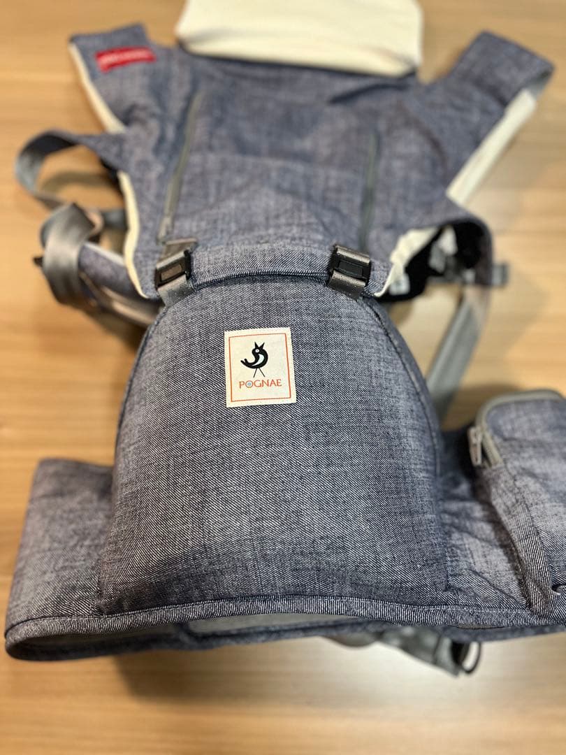 MIKI HOUSE ポグネー　ベビーキャリア デニム調