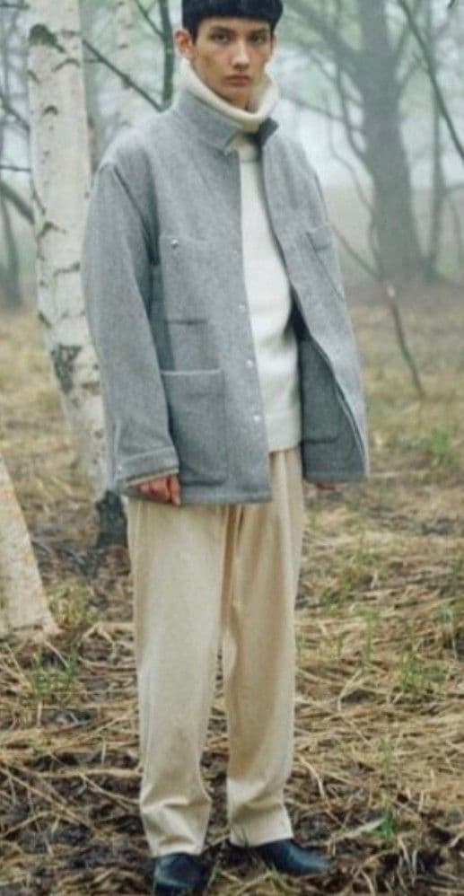 HEUGN ユーゲン Ellen フランネルカバーオールジャケット