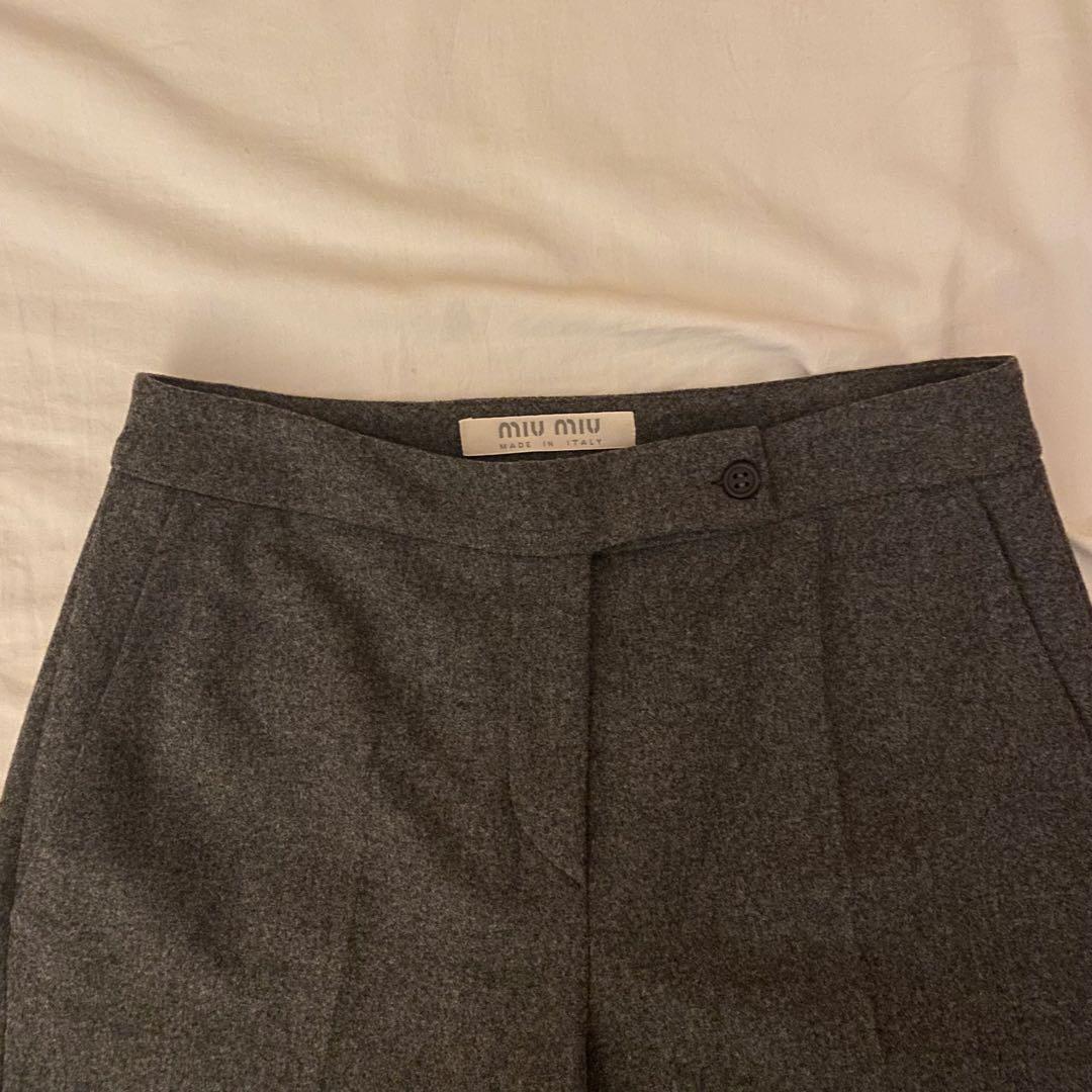 パンツ MIU MIU archive wool slacks