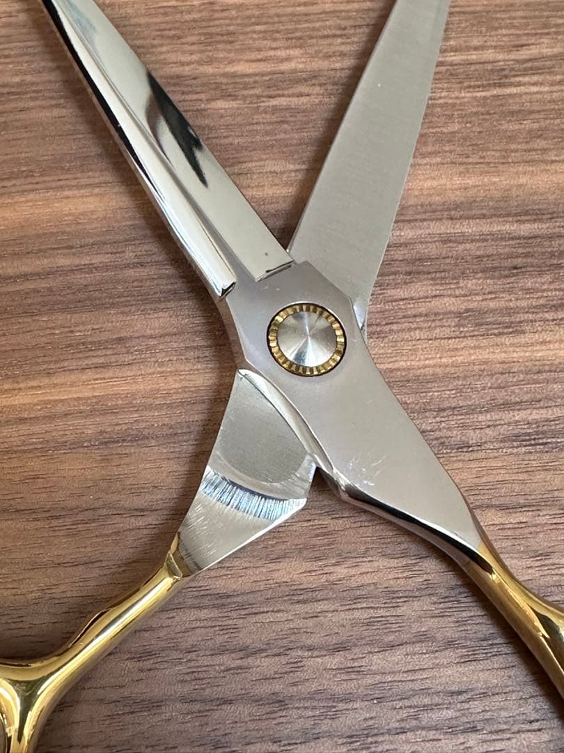 ゴールドハンドル 6.5インチ カットシザー 理容 美容 鋏 シザー