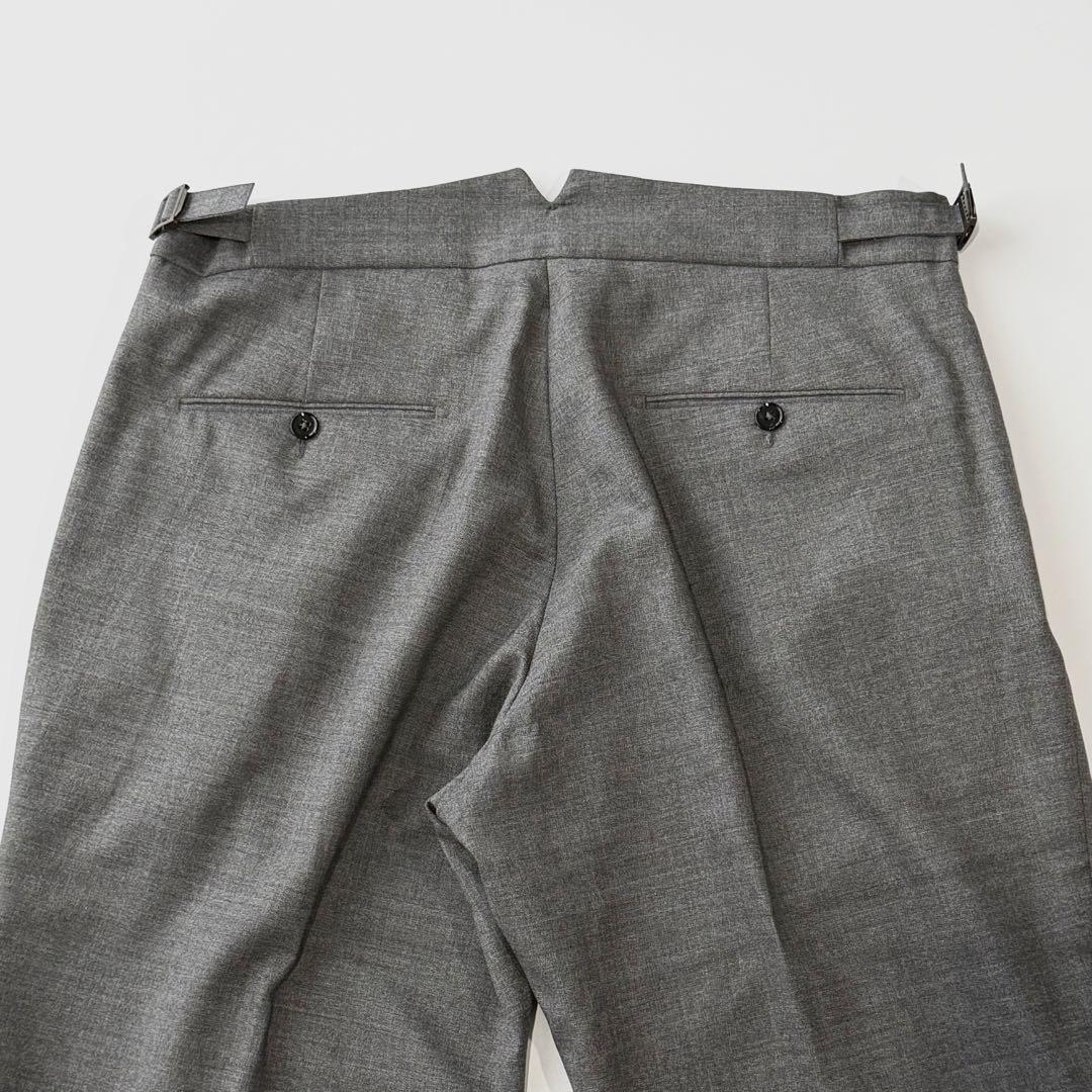 BERWICH ベルウィッチ スコッチ ストレッチ ウール 2プリーツ パンツ
