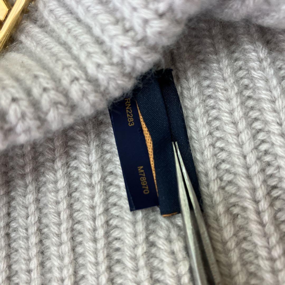 ヴィトン ボネ・LVボア カシミヤ　ニットキャップ M78970 ビーニー LV