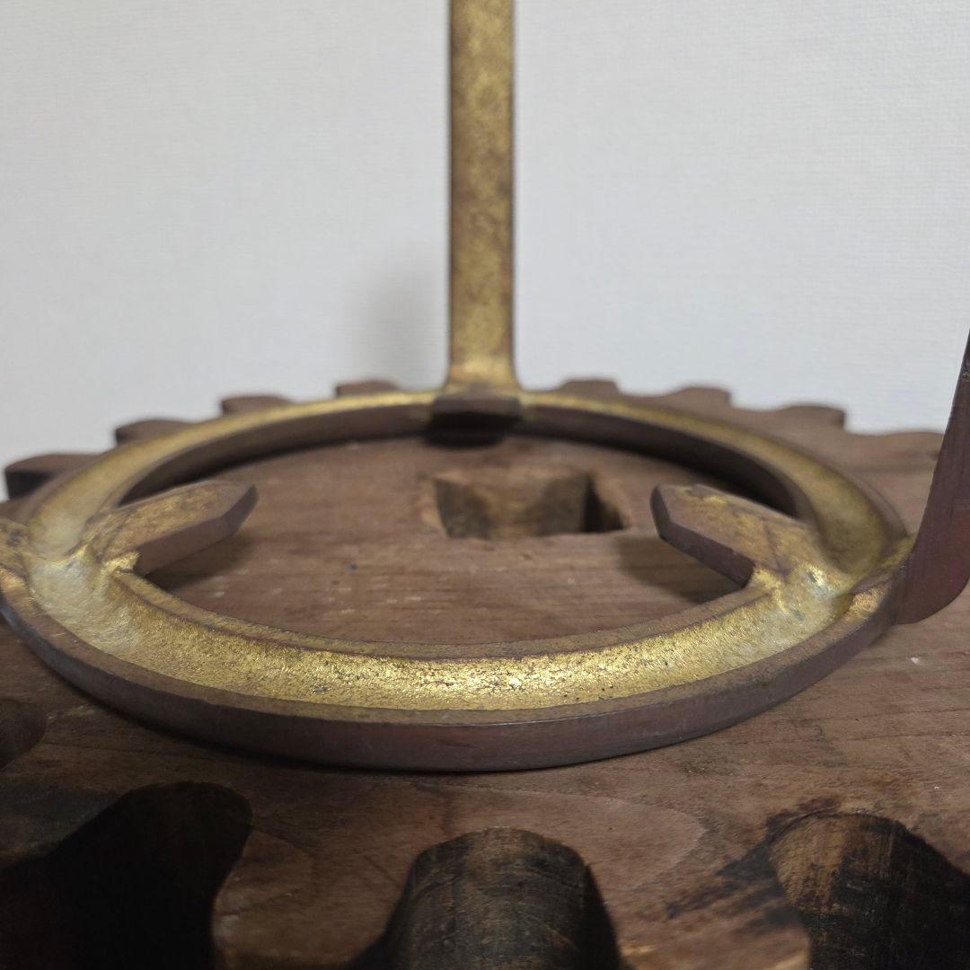 五徳　三つ足　３本足　竈子　五徳　鋳物　ぽってり　古道具