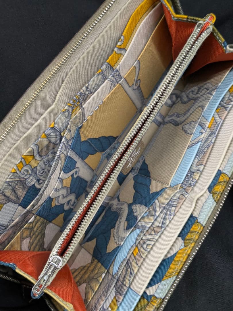 エルメス アザップロング シルクイン Z刻印 長財布 正規品