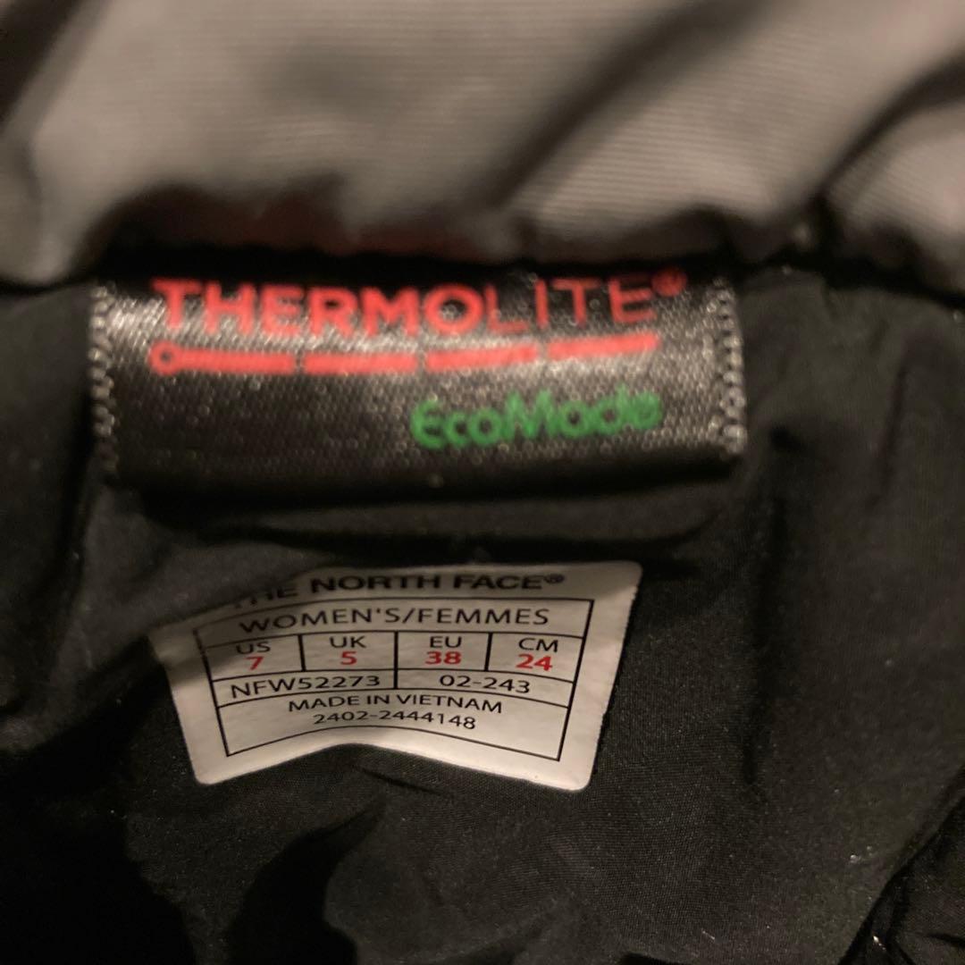 【着用回数少なめ】ノースフェイス　スノーブーツ　ウォータープルーフ　24cm