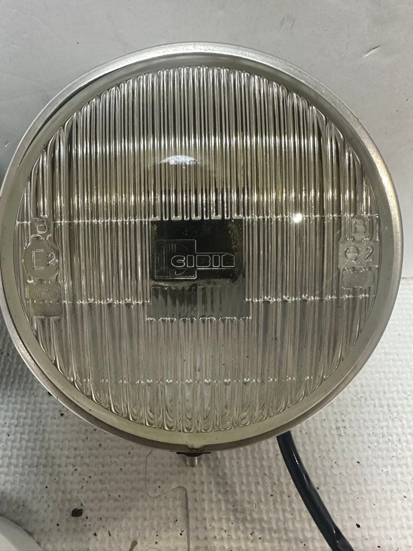 当時物デュアルカウル用CIBIEフォグランプ/ライトカバー付シビエ