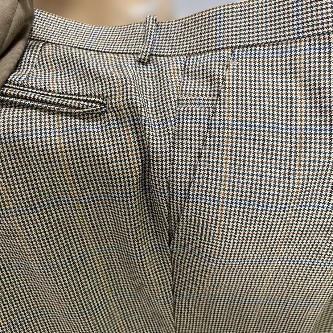 スラックス 5点セット ベージュ チェック柄