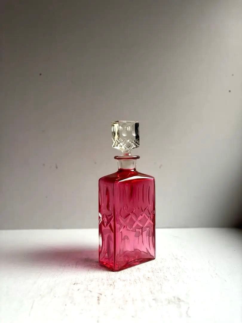 603 フランスアンティーク カットが美しいデキャンタ カラフ パリ 美品