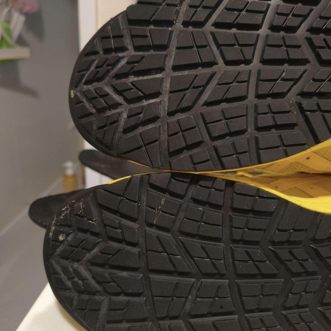 アシックス安全靴CP209 クリーニング済み　27cm限定カラーイエロー BOA