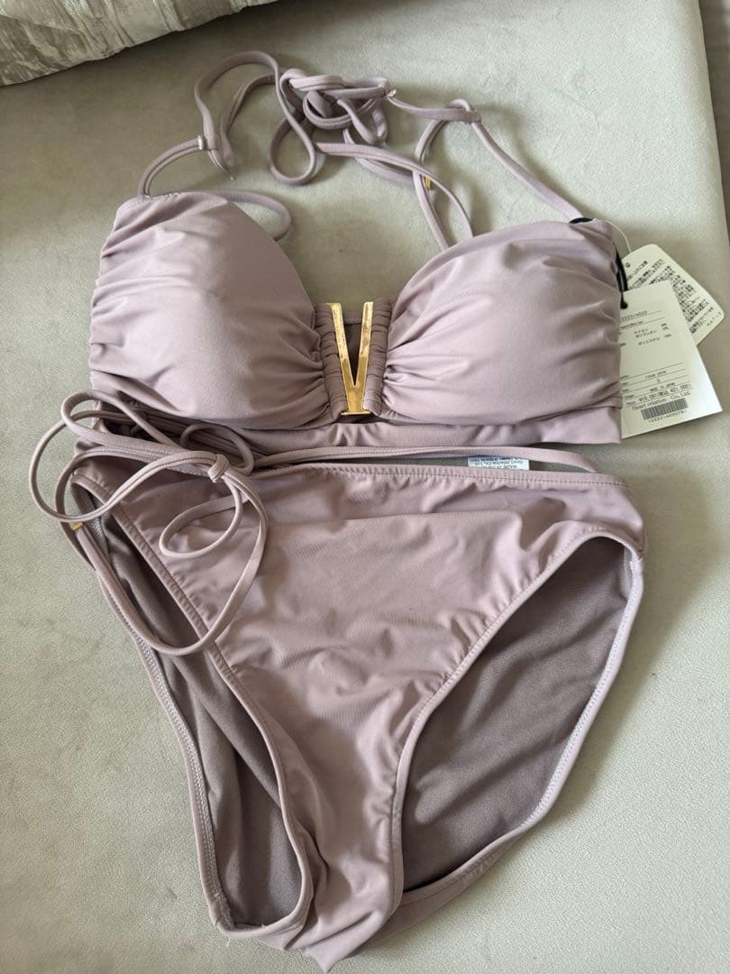 水着・ラッシュガード Her lip to Aperol Bikini set pink S