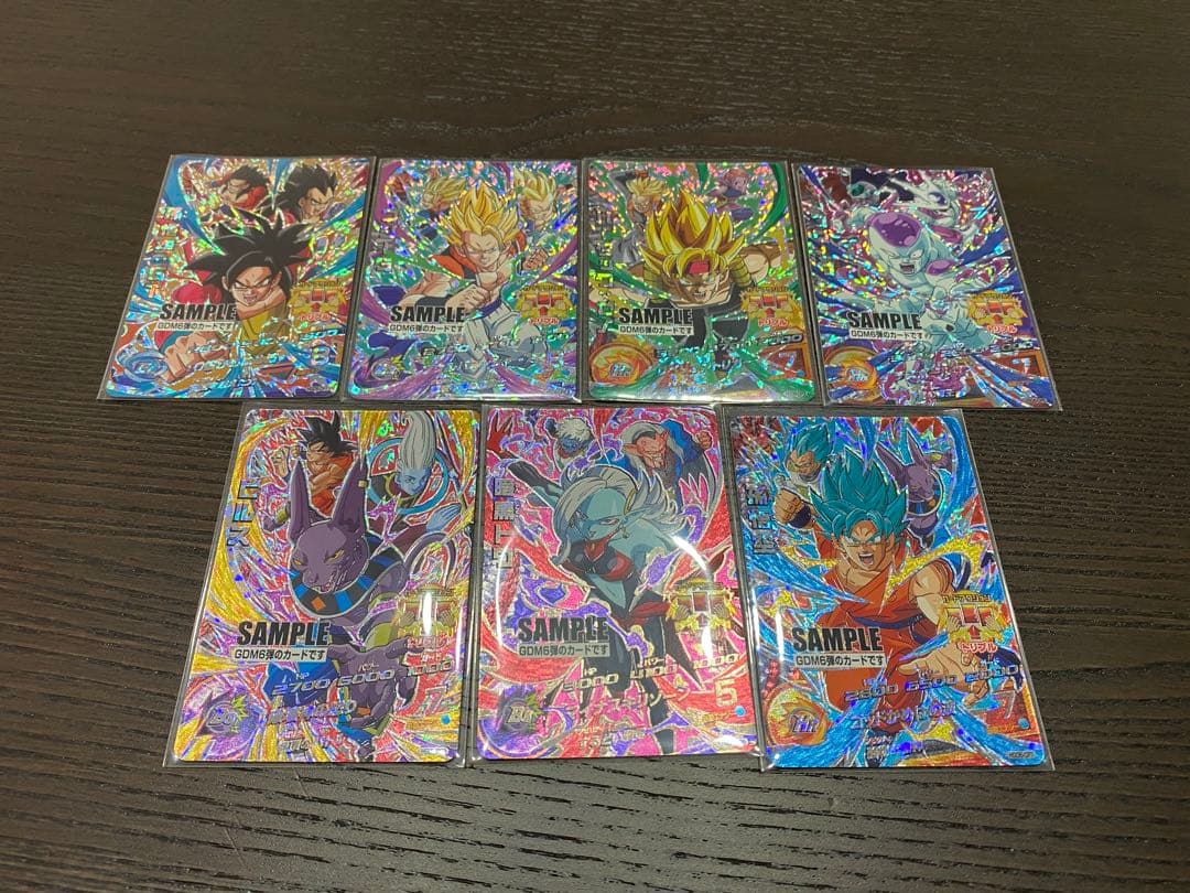 ドラゴンボールヒーローズ GDM6弾 サンプルカード 7枚セット