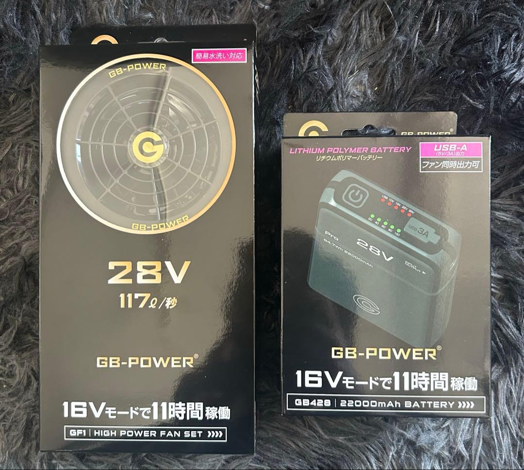 バッテリー ファン セット28V GB-POWER長信ジャパンGB428GF1