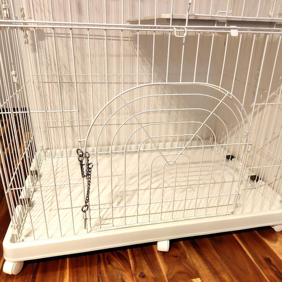 【USED】ホワイト 3段猫ケージ