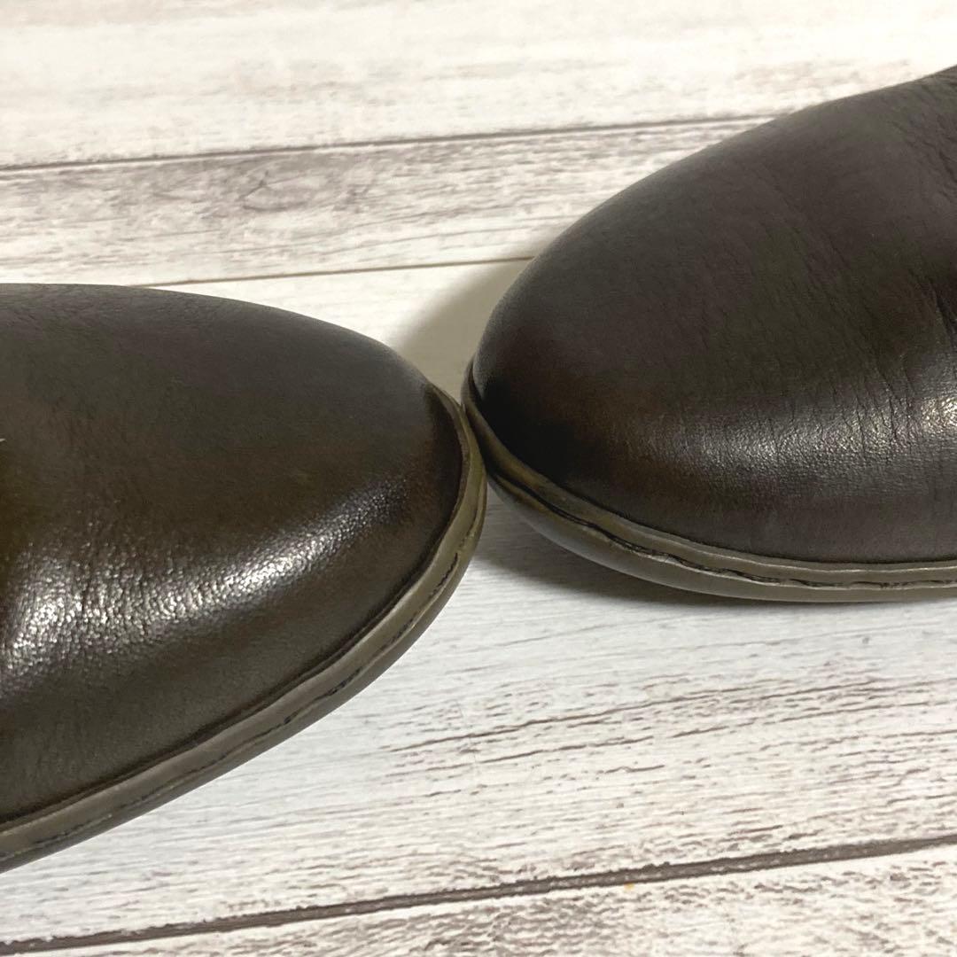 トリッペン　フラットシューズ アンクルストラップ　PAN パン　37　レザー