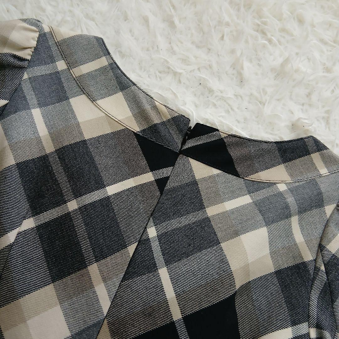 【美品BURBERRY BLUE LABEL】ノバチェックベルト付ワンピース