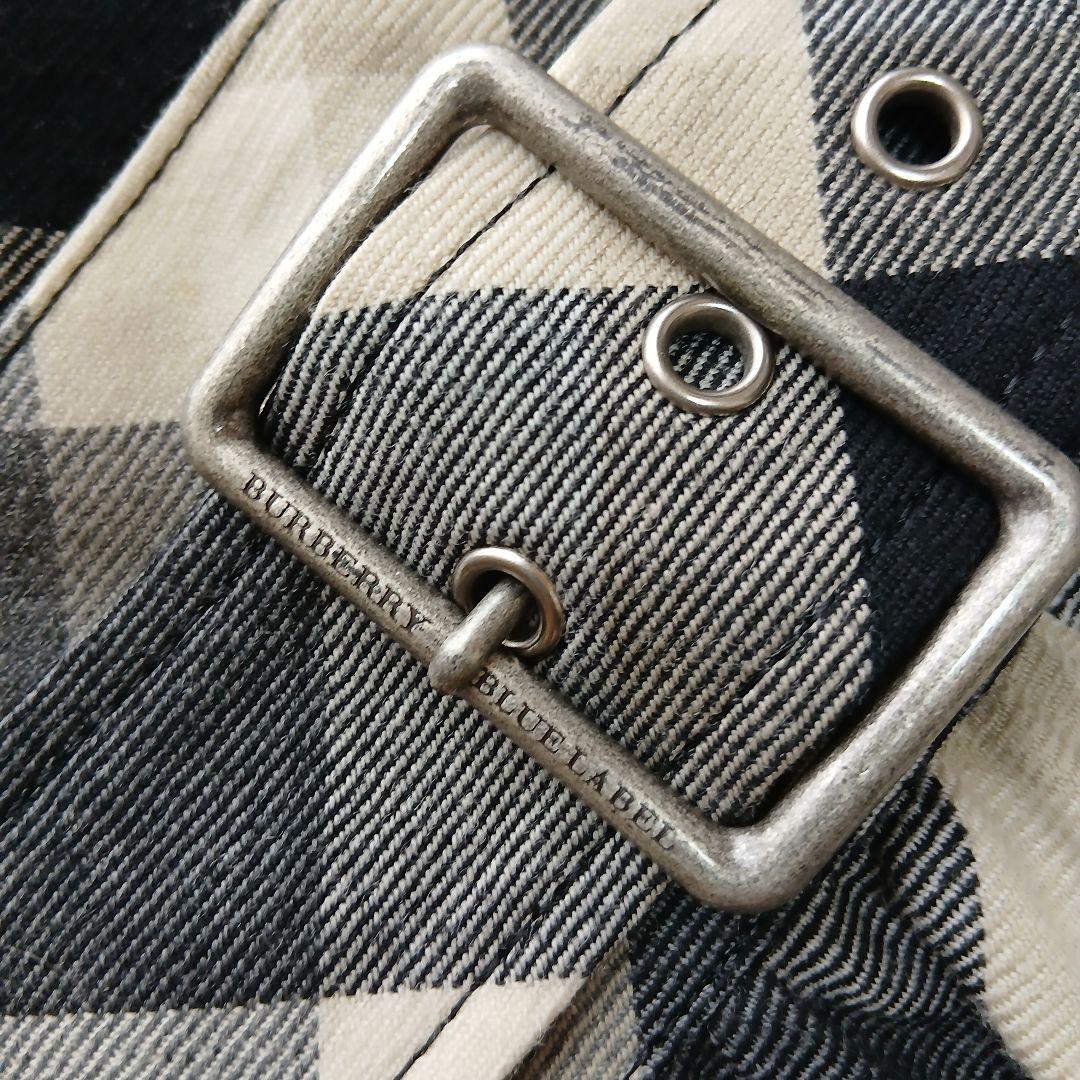 【美品BURBERRY BLUE LABEL】ノバチェックベルト付ワンピース