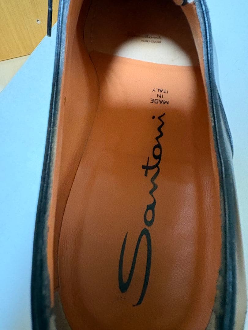 Santoni ウィングチップ レザーシューズ 7.5