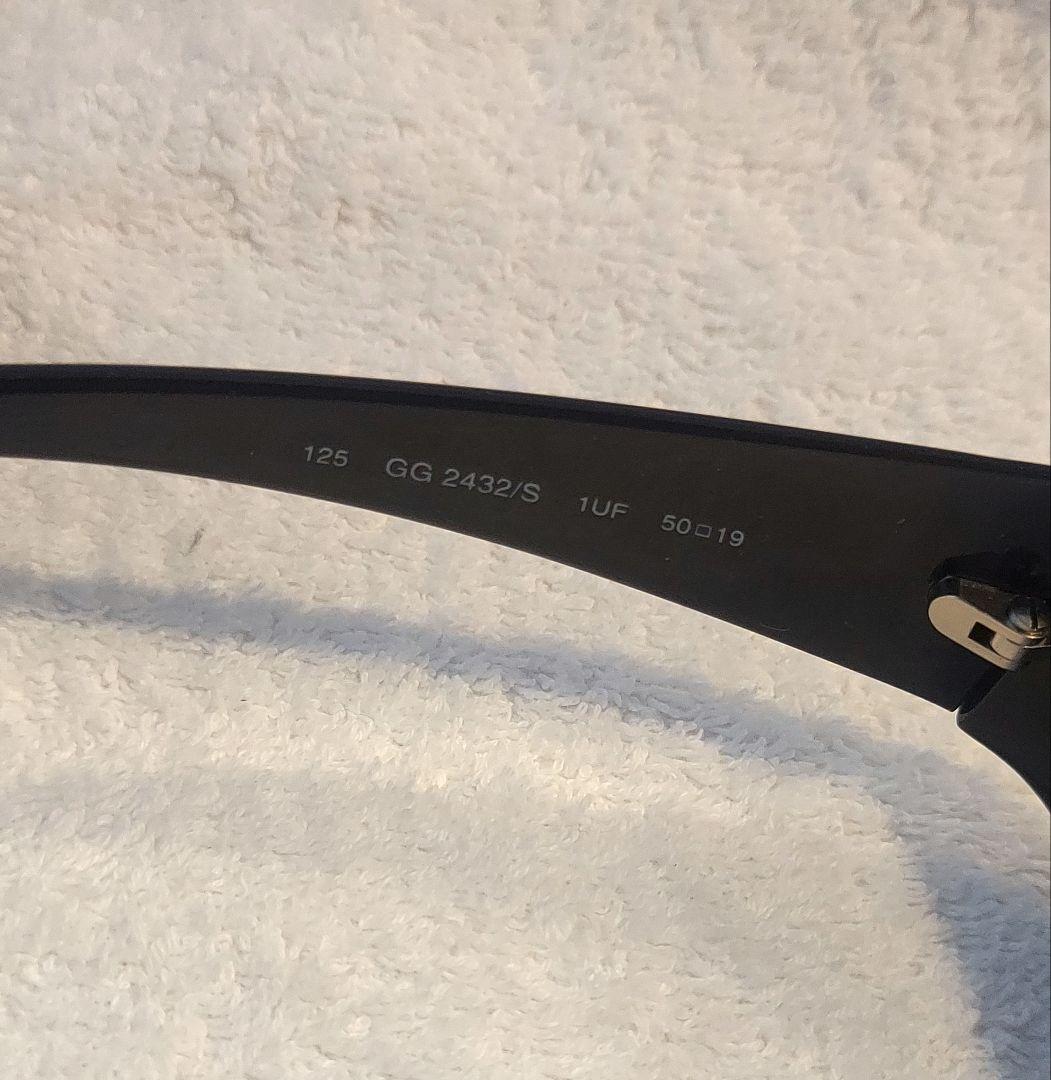 トラ　GUCCI　サイドロゴ　サングラス　ブラック　GG2432/S