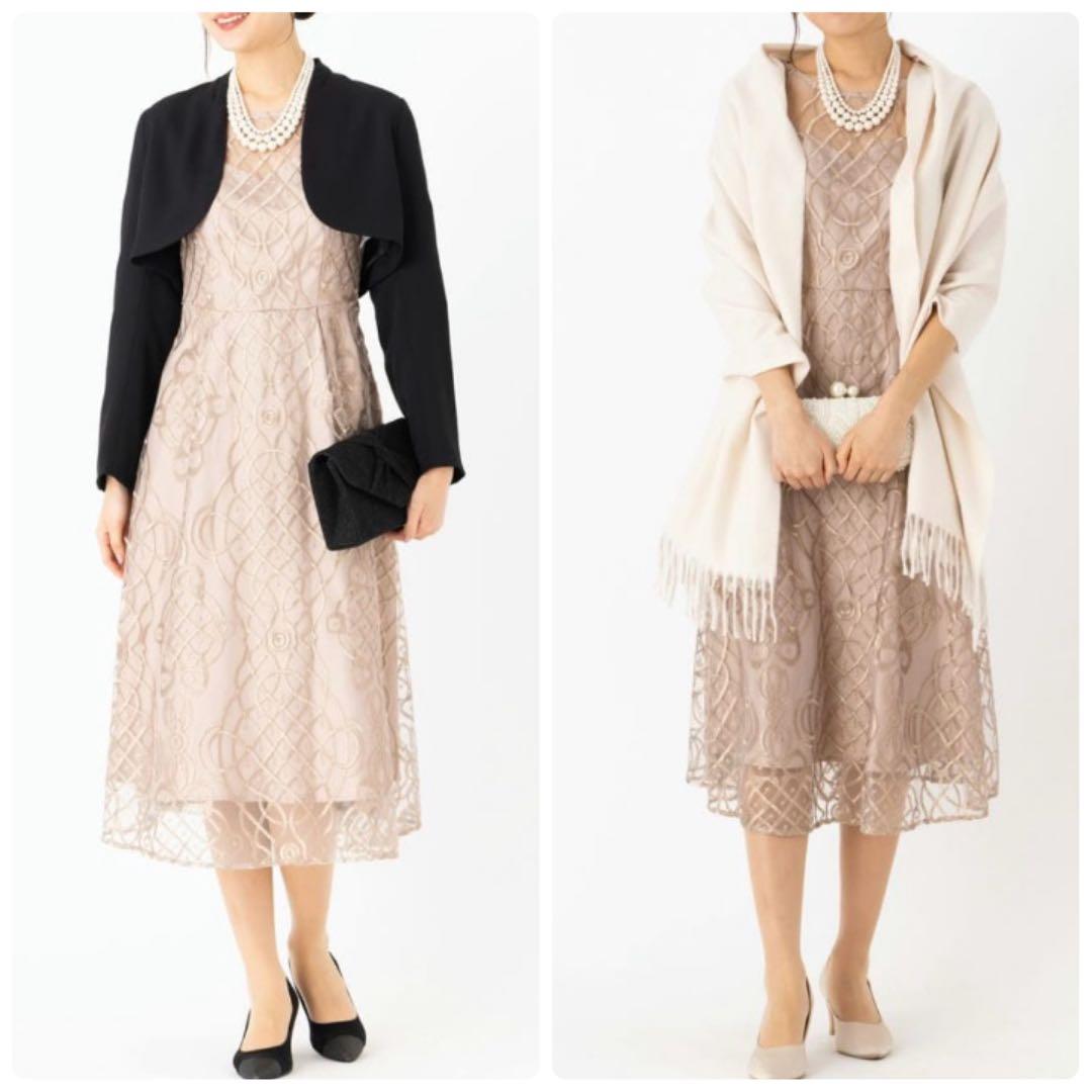 新品✨ドリードール シャイニーエンブロイダリードレス オケージョン ワンピースM