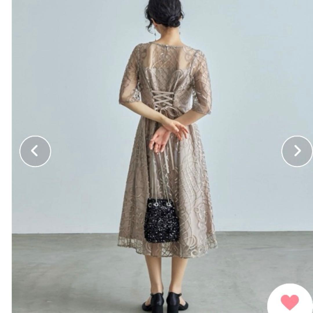 新品✨ドリードール シャイニーエンブロイダリードレス オケージョン ワンピースM